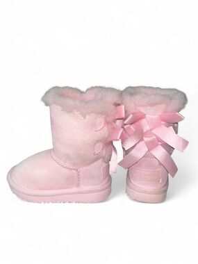 Pink UGG Boots with Bows - toddler 6